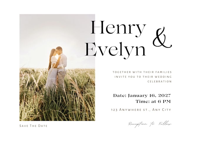 design a beautiful custom invitation