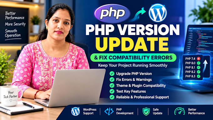 upgrade PHP version and fix compatibility errors