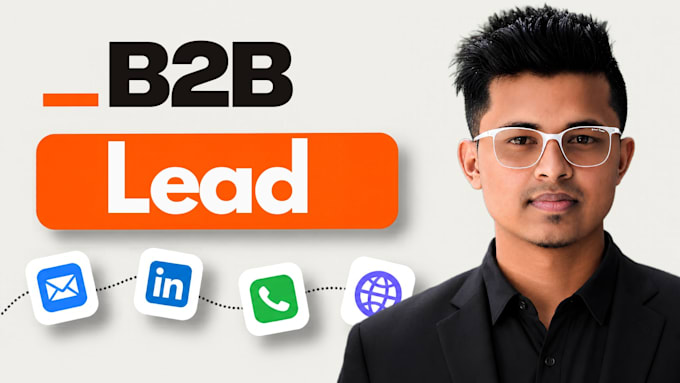 do b2b lead generation with email, linkedin, and phone lists