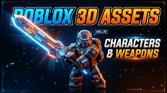 create 3d roblox characters, custom weapons, and weapon skins