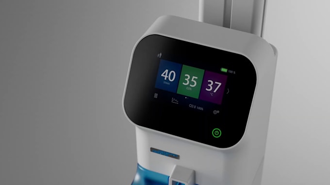 create 3d medical device, surgical robotics product animation