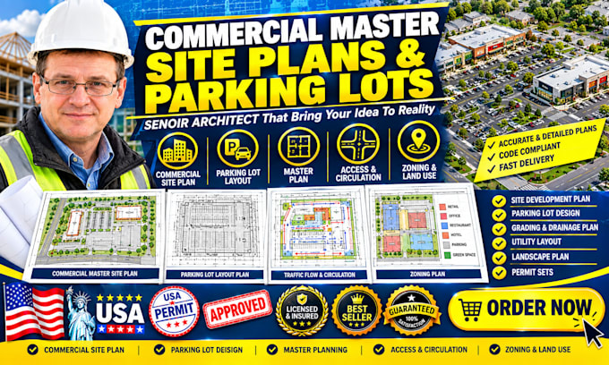design commercial site plans and property plot layout drawings ny