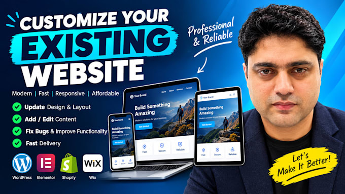 customize your existing website