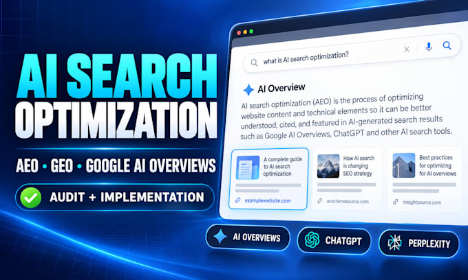 optimize your website for aeo, GEO and google ai overviews