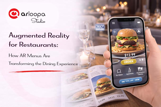 Create interactive 3d ar digital menu and qr menu for restaurants by ...