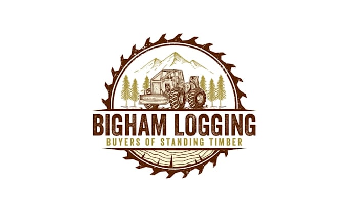 design professional logo for a logging timber company