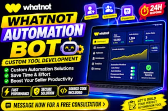 develop auto follow unfollow bot for whatnot