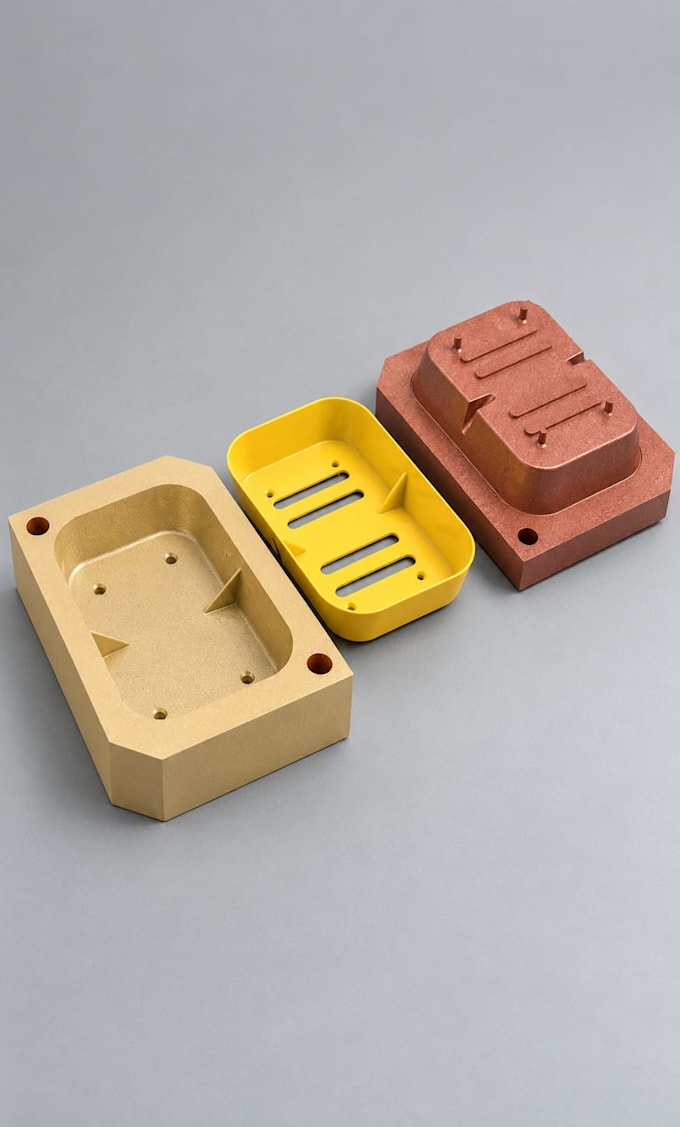 injection resin mold slipcasting cad model
