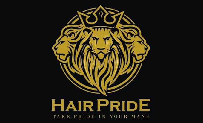 design vibrant classic hair pride logo