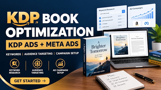 optimize kdp books and setup facebook ads campaign
