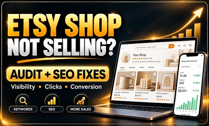audit your etsy shop and fix SEO and conversion issues