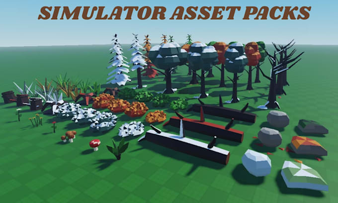 create custom simulator assets tycoon props low poly asset packs 3d roblox model