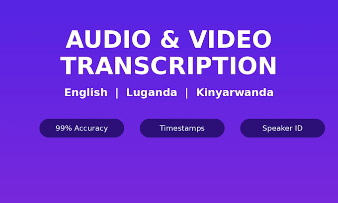do audio and video transcription,verbatim and timestamps