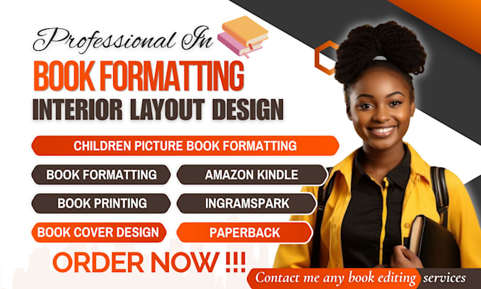 do interior book layout formatting children book design for KDP and ingramspark