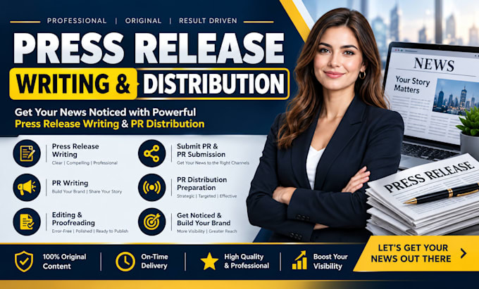 do press release writing submit pr and press release distribution