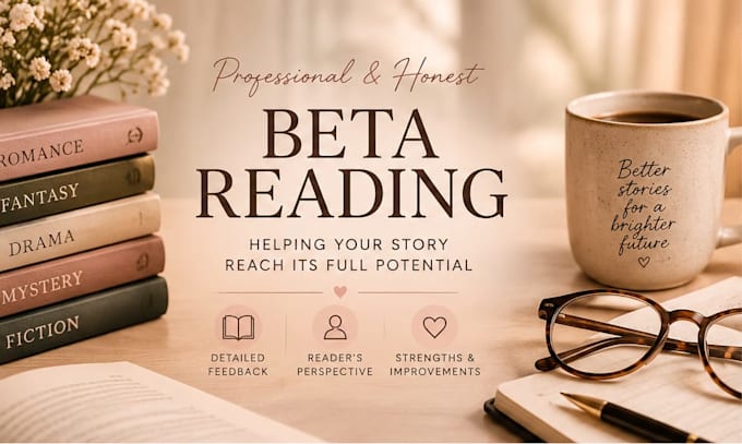 beta reading for romance and fiction manuscripts
