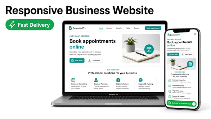 build a whatsapp booking website for your business