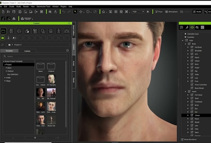 create 3d character model, for reallusion cc4, cc5 and iclone