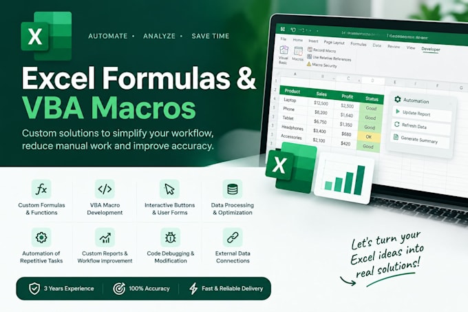 automate excel spreadsheets using vba macros and formulas