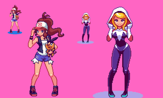 Pixel art animation character design pixel art sprite sheet sheet game ...