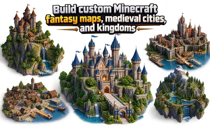 build custom minecraft fantasy maps, medieval cities, and kingdoms