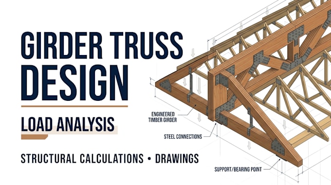 design timber girder roof trusses with structural calculations