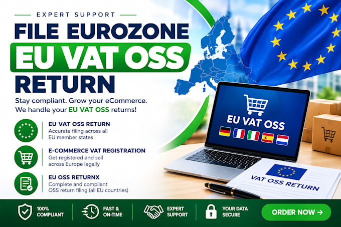 file eurozone eu vat oss return, e commerce vat registration and eu oss return
