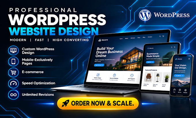 redesign, design custom wordpress website with payment and booking integration
