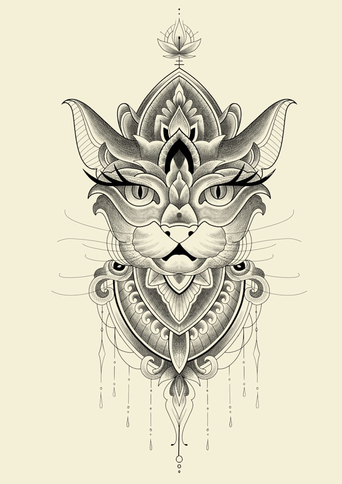 do custom line art or vector design