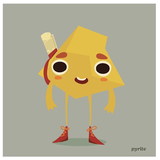 design a stylized flat colour character for you