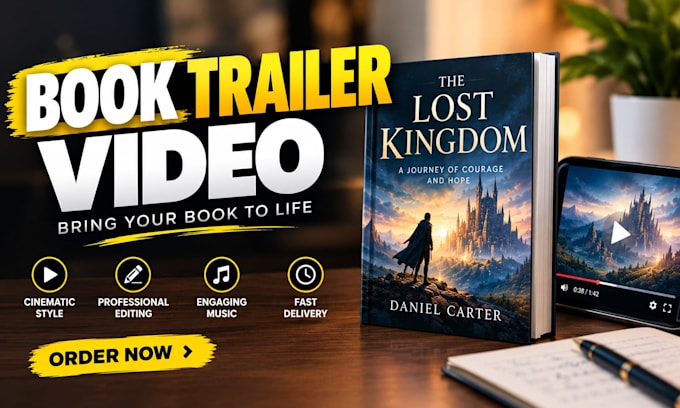 create an engaging book trailer video for your book