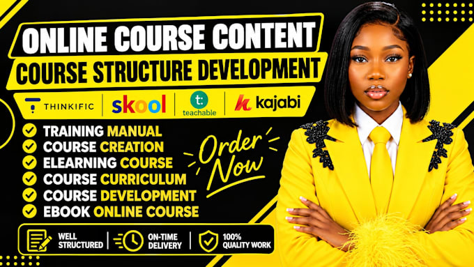 do course development, editing, curriculum, online content, trailer promotion