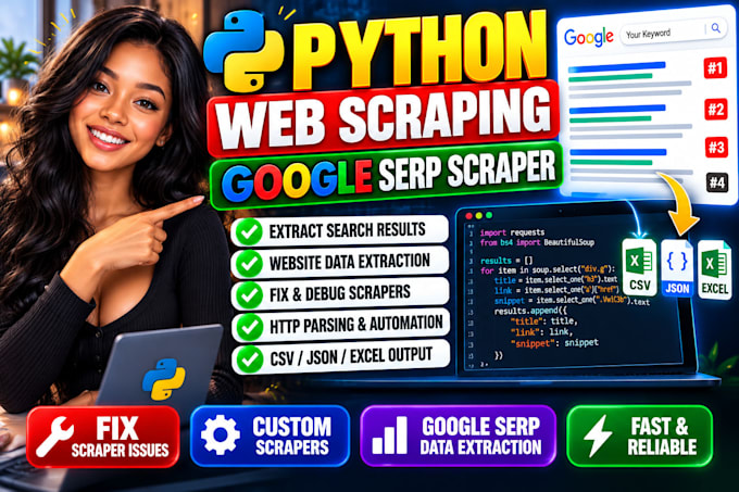 build automated google serp scraper python web scraping b2b data extraction bots