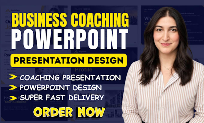 design business powerpoint presentation and coaching presentation design