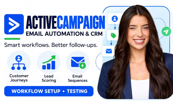 set up activecampaign automation and email workflows