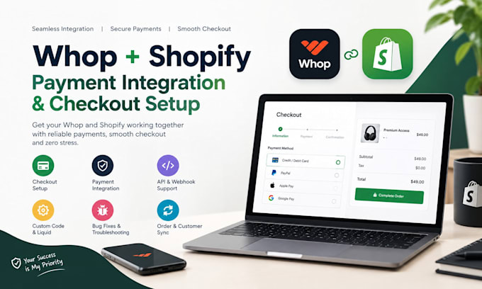 integrate whop shopify, whop payment gateway, shopify developer, whop checkout