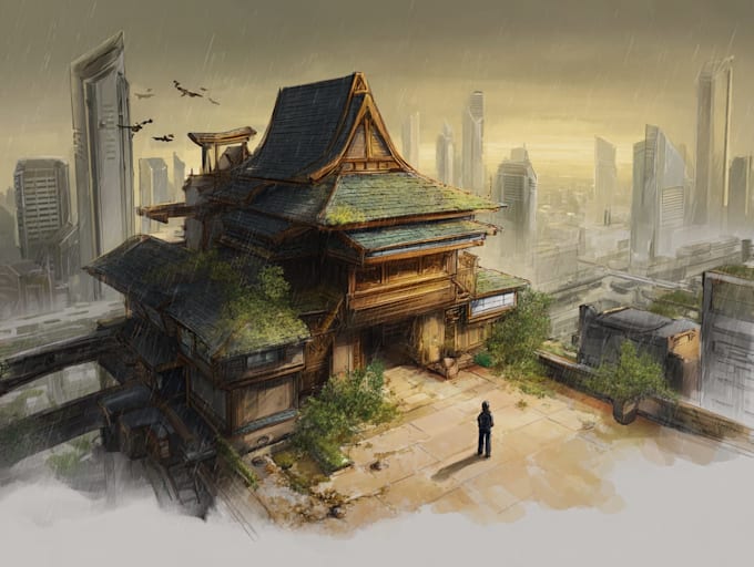 create fantasy environment concept artc