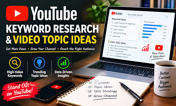 research youtube keywords and video topic ideas