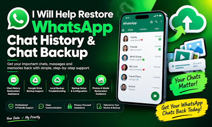 restore whatsapp chat history and chat backup