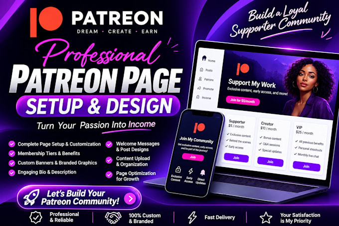 create and optimize your patreon page setup for engagement and monetization