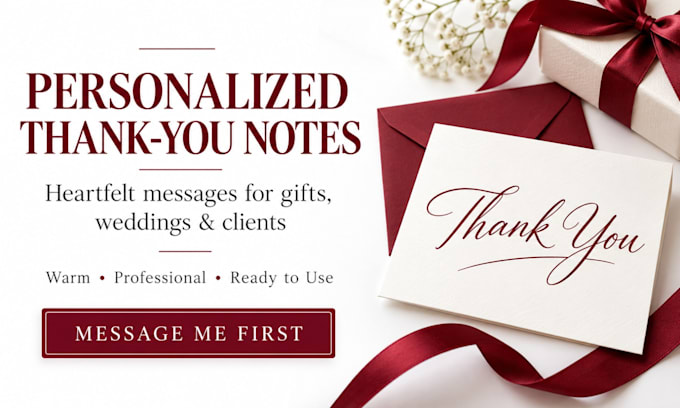 write personalized thank you notes and letter for wedding gift