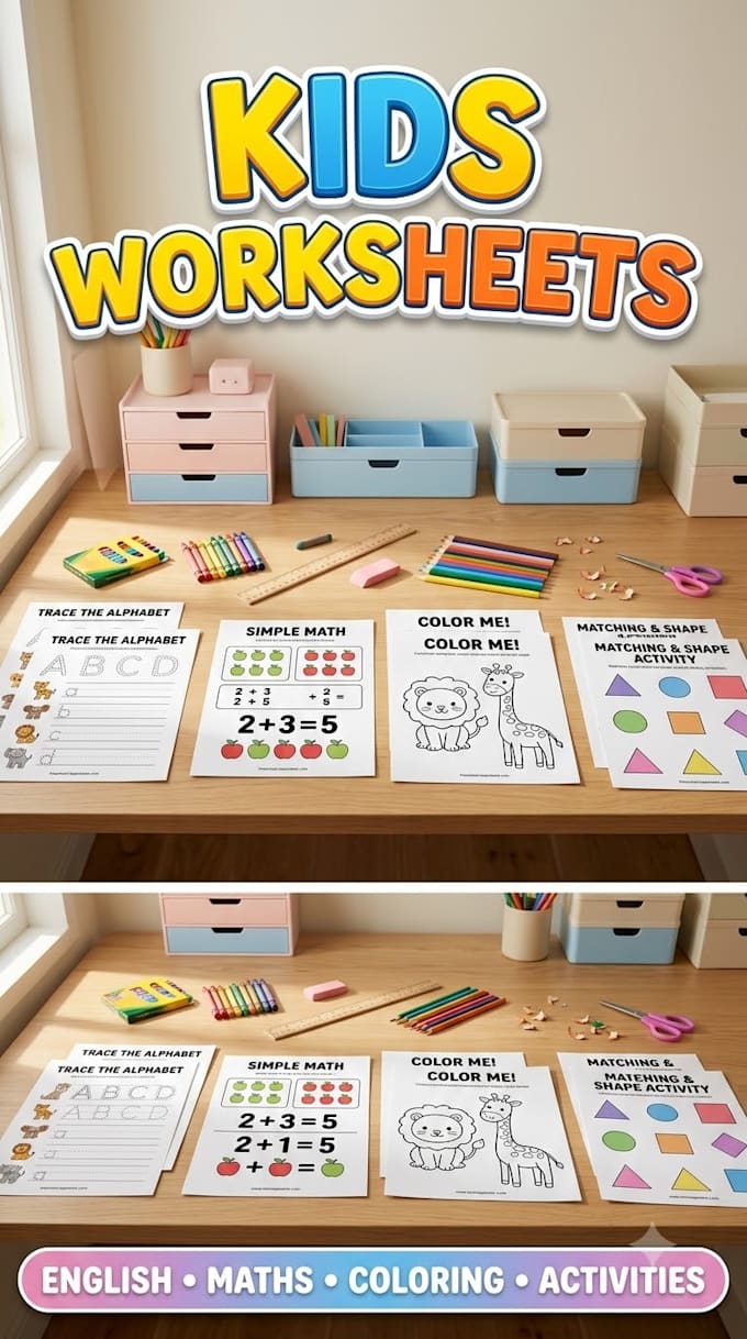 create fun kids worksheets