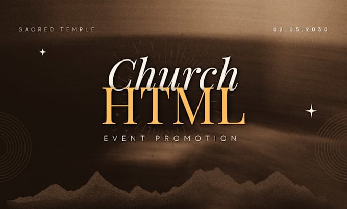 do html church event promotion