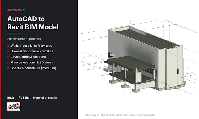 convert your residential autocad drawings into a revit bim model