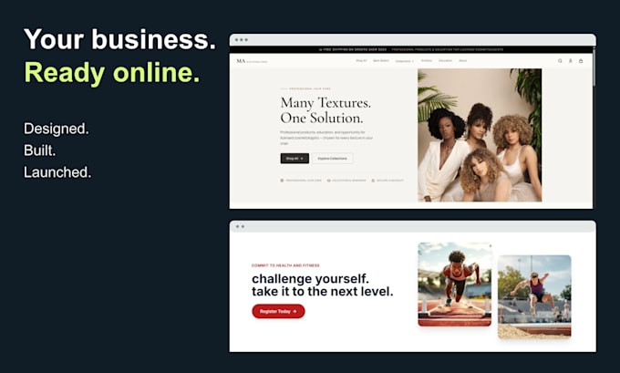 design and launch a professional small business website