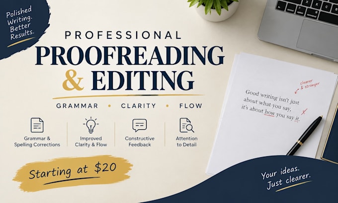 professionally proofread and edit your essays and documents