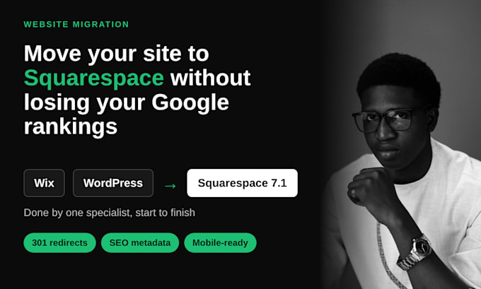 migrate your wix or wordpress site to squarespace and keep your SEO