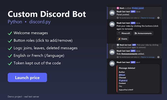 build you a discord bot