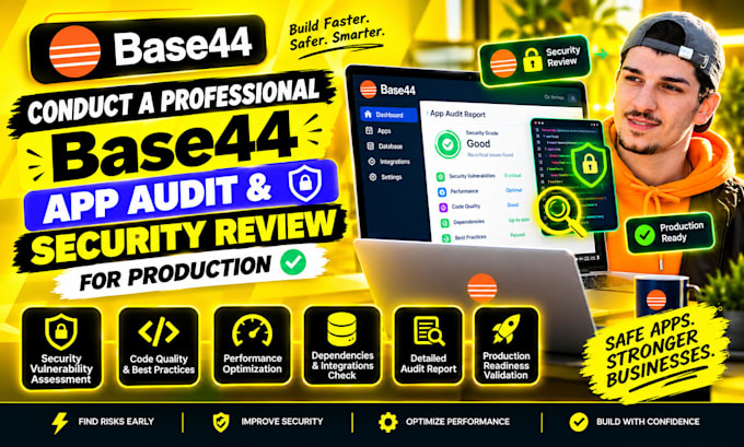 conduct a professional base44 app audit and security review for production