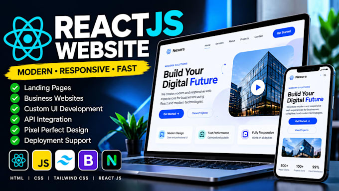 a responsive react website